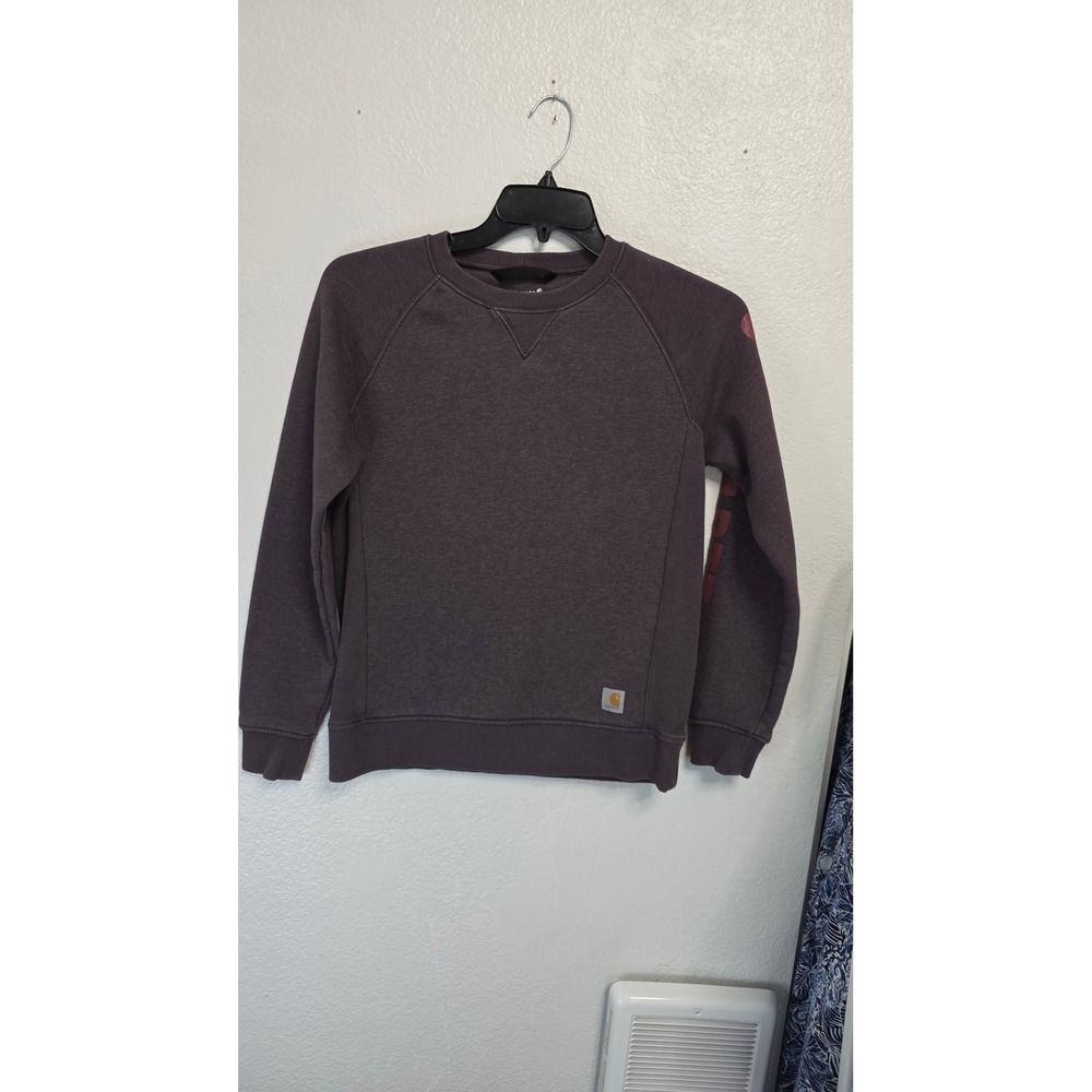 Carhartt Crewneck Sweatshirt Womens S Purple Excellent
